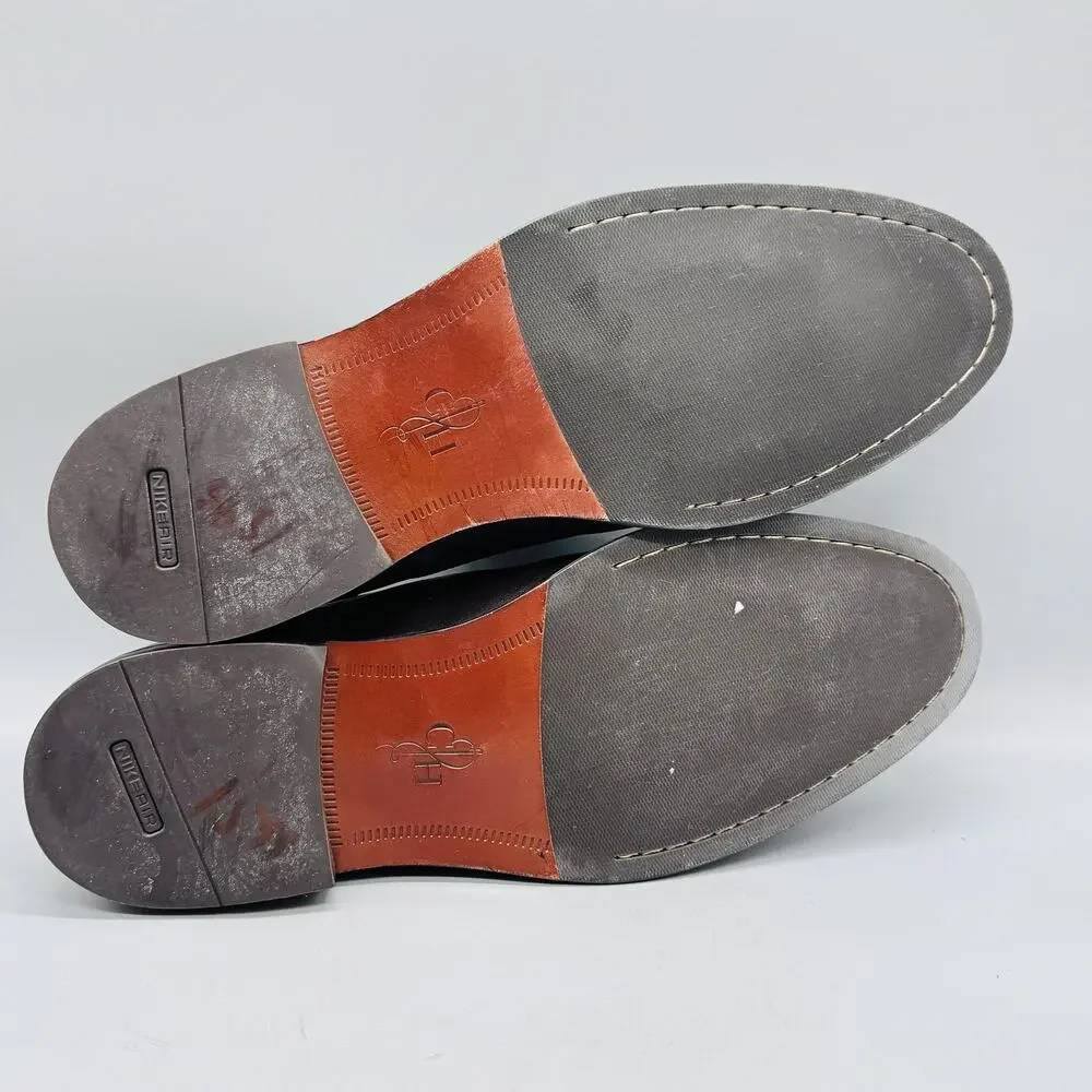 Cole Haan Dark Brown Leather Cap-Toe Oxfords